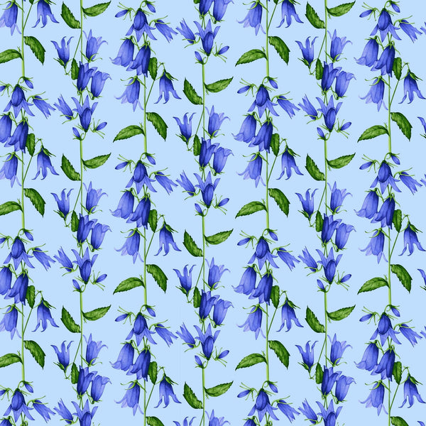 [Create Your Own] Cotton Stretch (Blue Bell Flower Small Pastel)