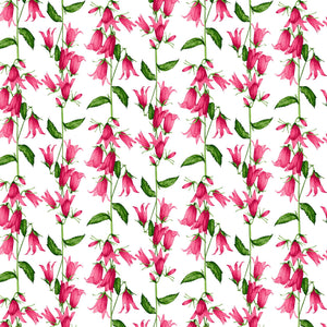 [Create Your Own] Cotton Stretch (Blue Bell Flower Small White)