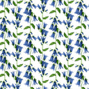 [Create Your Own] Cotton Stretch (Blue Bell Flower Small White)