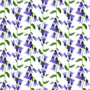 [Create Your Own] Cotton Stretch (Blue Bell Flower Small White)
