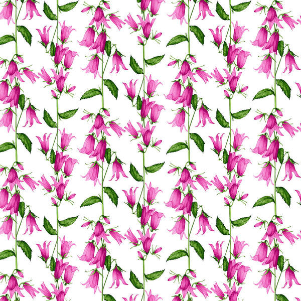 [Create Your Own] Cotton Stretch (Blue Bell Flower Small White)