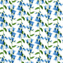 [Create Your Own] Cotton Stretch (Blue Bell Flower Small White)