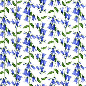 [Create Your Own] Cotton Musola (Blue Bell Flower Small White)
