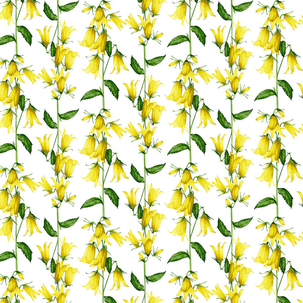 [Create Your Own] Cotton Stretch (Blue Bell Flower Small White)