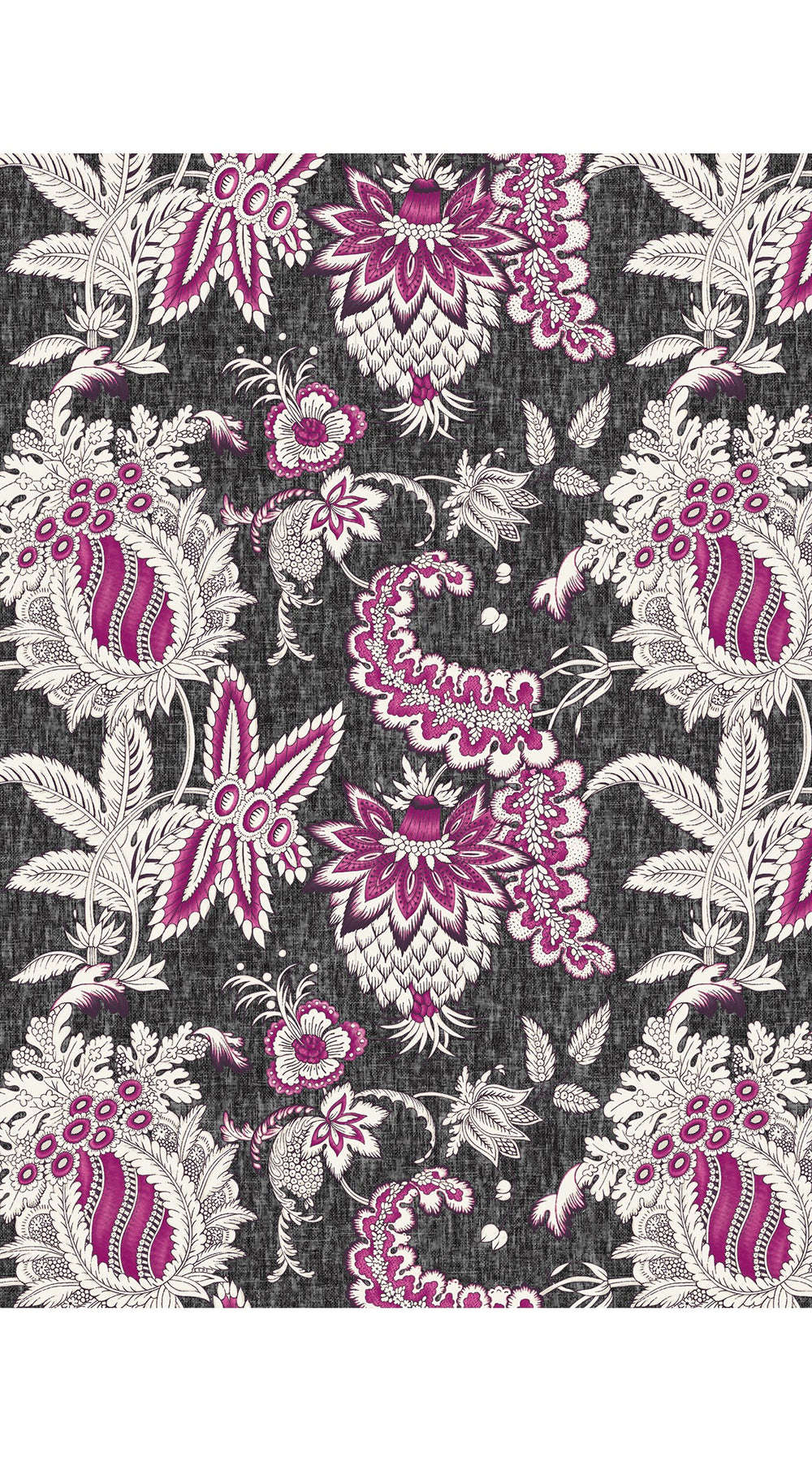 Audrey Dress #2 Shirt Collar 3/4 Sleeve Midi Length Cotton Stretch (Botanic Antique Charcoal)