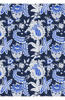 Audrey Dress #4 Shirt Collar 3/4 Sleeve Midi Length Cotton Musola (Botanic Antique Pastel)