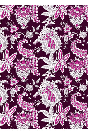 Audrey Dress #4 Shirt Collar 3/4 Sleeve Midi Length Cotton Musola (Botanic Antique Pastel)