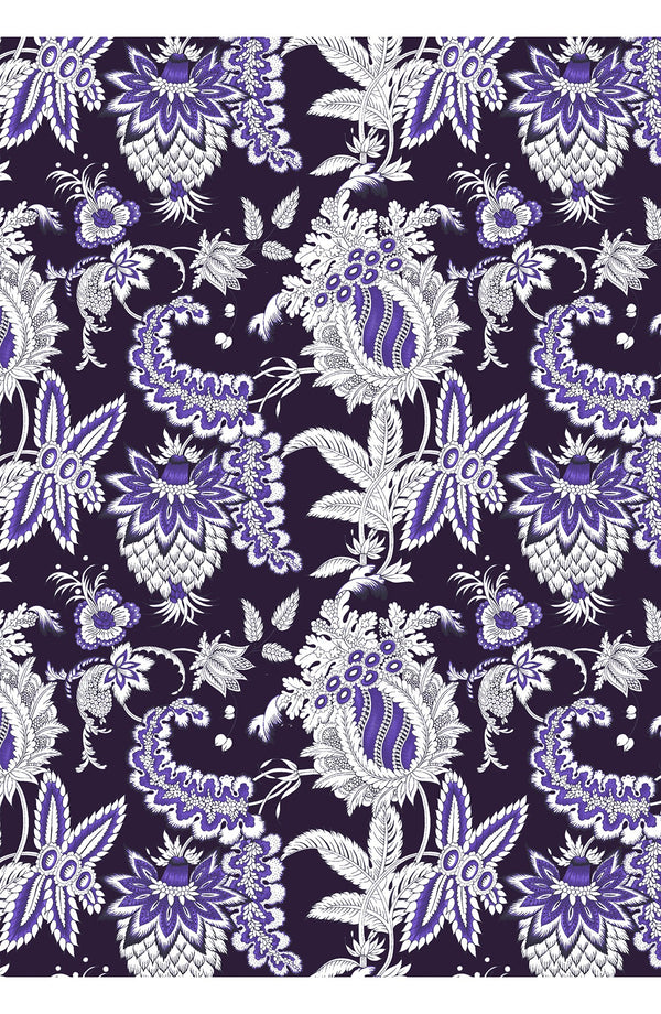 Aster Dress Shirt Collar 3/4 Sleeve Midi Length Cotton Musola (Botanic Antique Pastel)