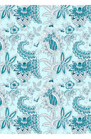 Audrey Dress #4 Shirt Collar 3/4 Sleeve Midi Length Cotton Musola (Botanic Antique Pastel)