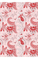 Audrey Dress #4 Shirt Collar 3/4 Sleeve Midi Length Cotton Musola (Botanic Antique Pastel)