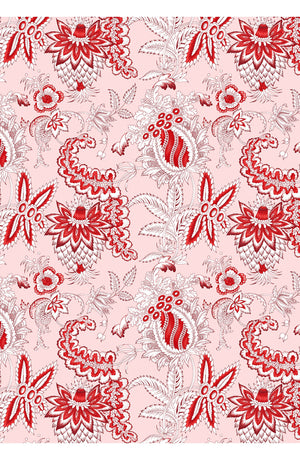 Aster Dress Shirt Collar 3/4 Sleeve Midi Length Cotton Musola (Botanic Antique Pastel)