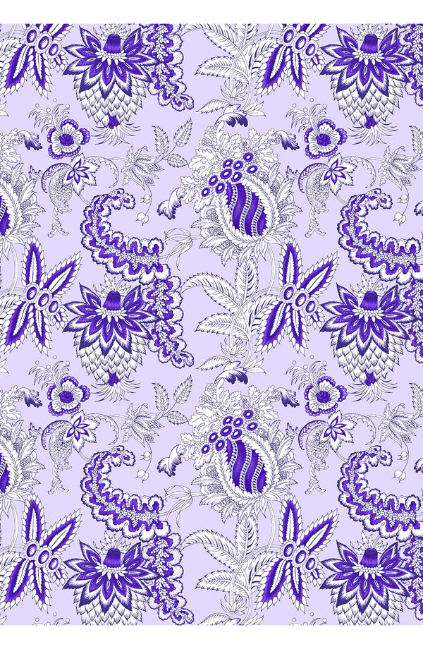 Aster Dress Shirt Collar 3/4 Sleeve Midi Length Poliamide Taffta (Botanic Antique Pastel)