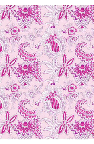 Audrey Dress #4 Shirt Collar 3/4 Sleeve Midi Length Cotton Musola (Botanic Antique Pastel)