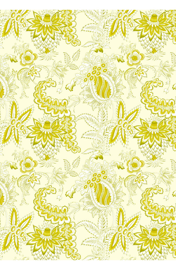 Aster Dress Shirt Collar 3/4 Sleeve Midi Length Cotton Musola (Botanic Antique Pastel)