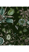 Audrey Dress #2 Shirt Collar 3/4 Sleeve Long Length Cotton Stretch (Botanic New Small Dark)