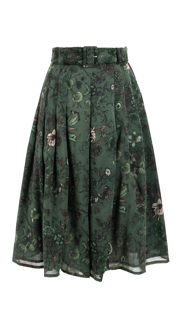 Zeller Skirt Midi Length Wool(Botanic New Small Dark) @6 S-XL