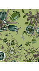 Audrey Dress #1 Shirt Collar 3/4 Sleeve Midi Length Wool (Botanic New Small Pastel)