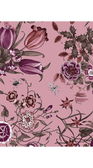 Audrey Dress #1 Shirt Collar 3/4 Sleeve Midi Length Wool (Botanic New Small Pastel)