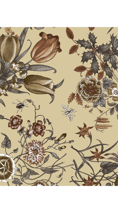 Audrey Dress #1 Shirt Collar 3/4 Sleeve Midi Length Wool (Botanic New Small Pastel)