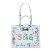 Audrey Tote_Medium_Botanic SSS_White