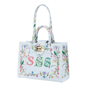 Audrey Tote_Medium_Botanic SSS_White