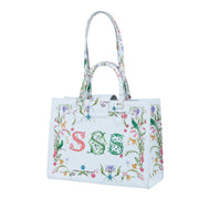 Audrey Tote_Medium_Botanic SSS_White