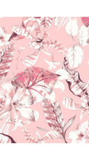 Audrey Dress #1 Shirt Collar 3/4 Sleeve Long Length Cotton Stretch (Botanic Santuary Pastel)