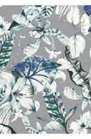 Audrey Dress #1 Shirt Collar 3/4 Sleeve Long Length Cotton Stretch (Botanic Santuary)