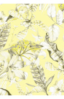 Audrey Dress #1 Shirt Collar 3/4 Sleeve Long Length Cotton Stretch (Botanic Santuary)