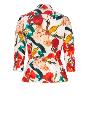 Samantha Shirt Poliamide Taffta (Botanical Ornament)