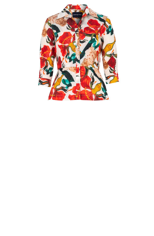 Samantha Shirt Poliamide Taffta (Botanical Ornament)