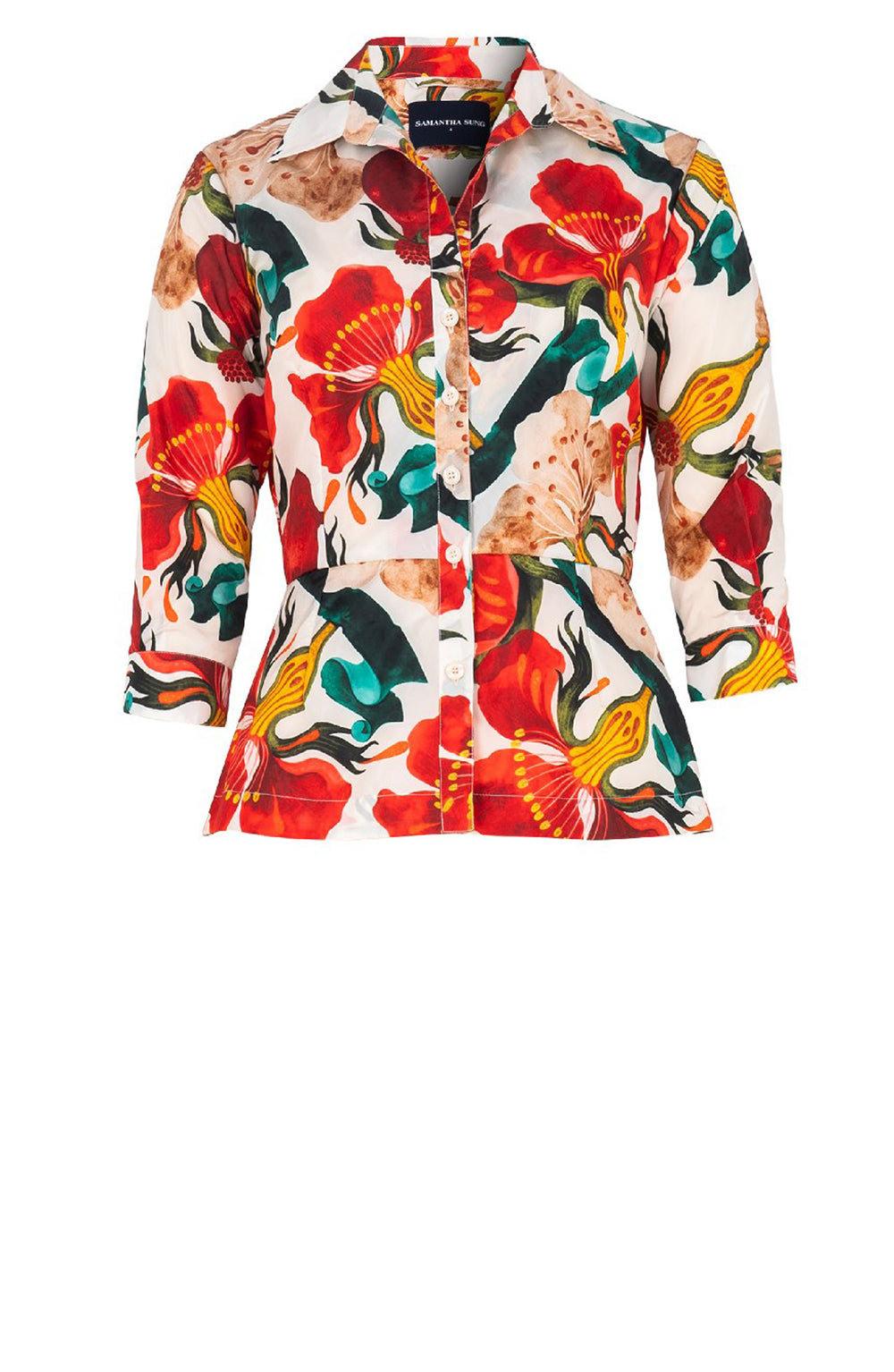 Samantha Shirt Poliamide Taffta (Botanical Ornament)