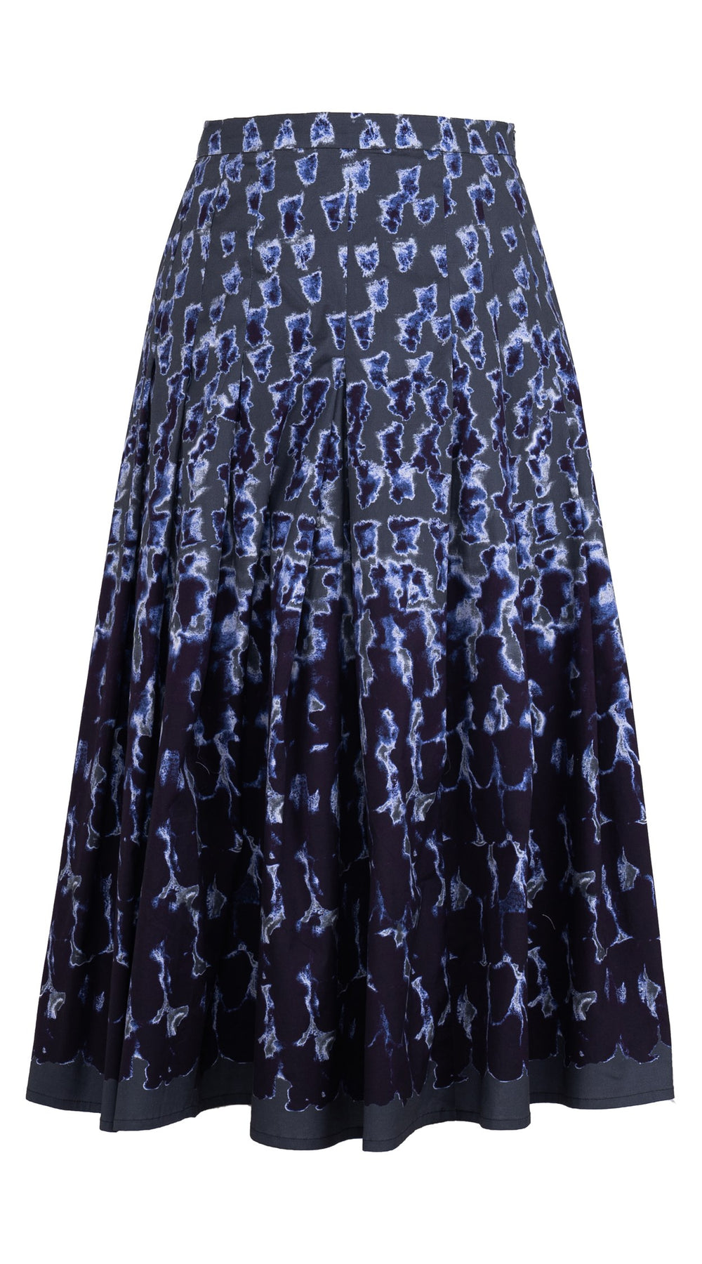 Zeller Skirt Midi Length Poplin Stretch (Brush Degrade Multi)