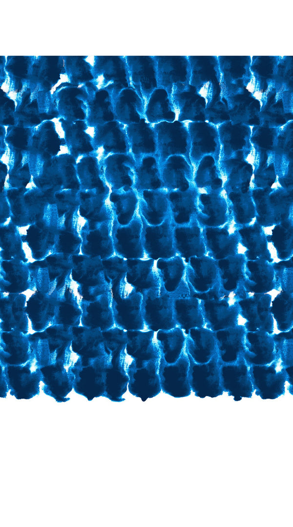 Audrey Dress #1 Shirt Collar Sleeveless Long Length Poliamide Taffta (Brush Stroke White)