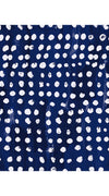 Celine Dress High Boat Neck Short Sleeve Cotton Dobby Stretch (Brushed Dots Small)
