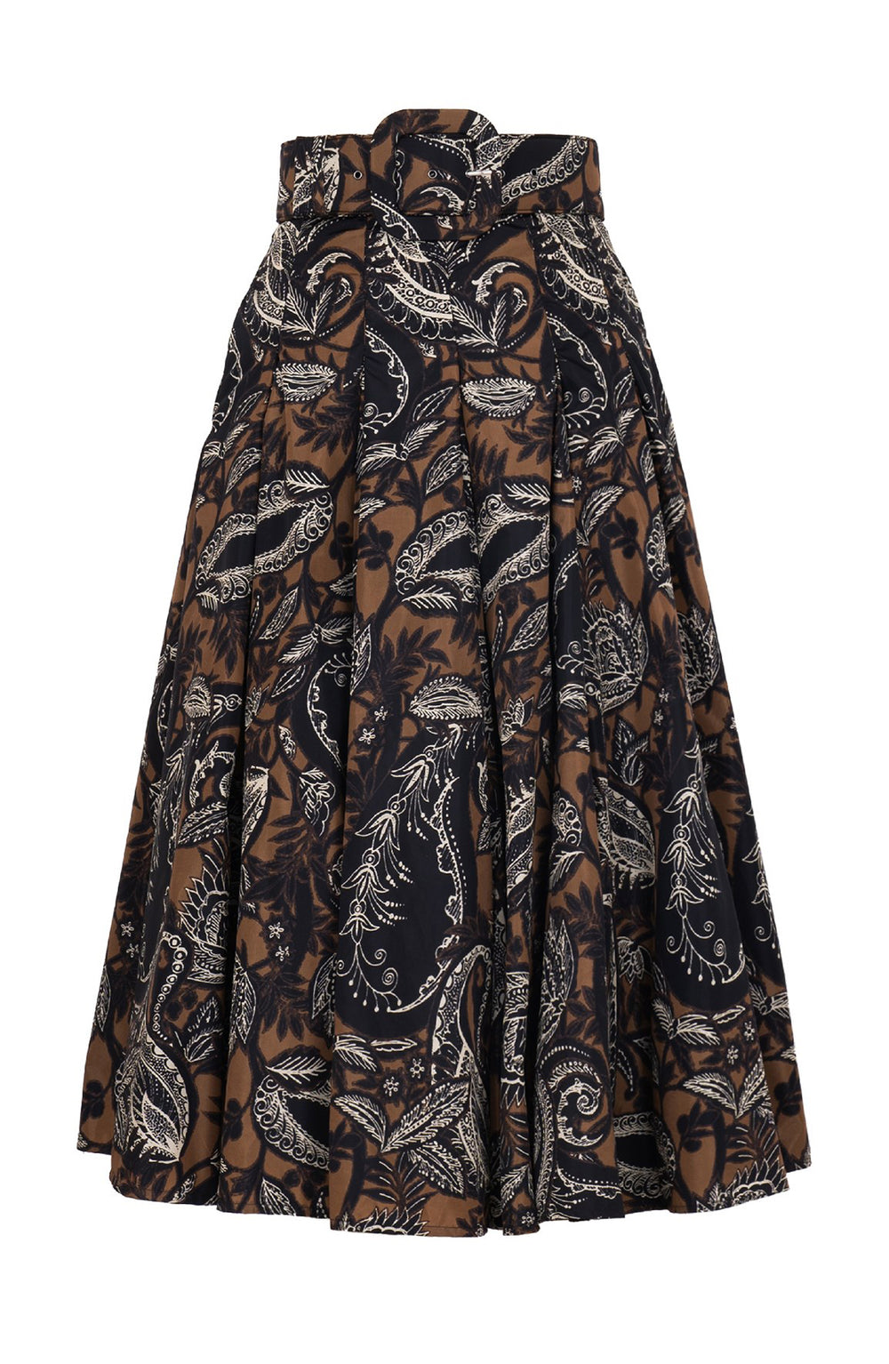 Samantha Skirt Midi Length Poliamide Taffta (Cachemere Paisley Dark)
