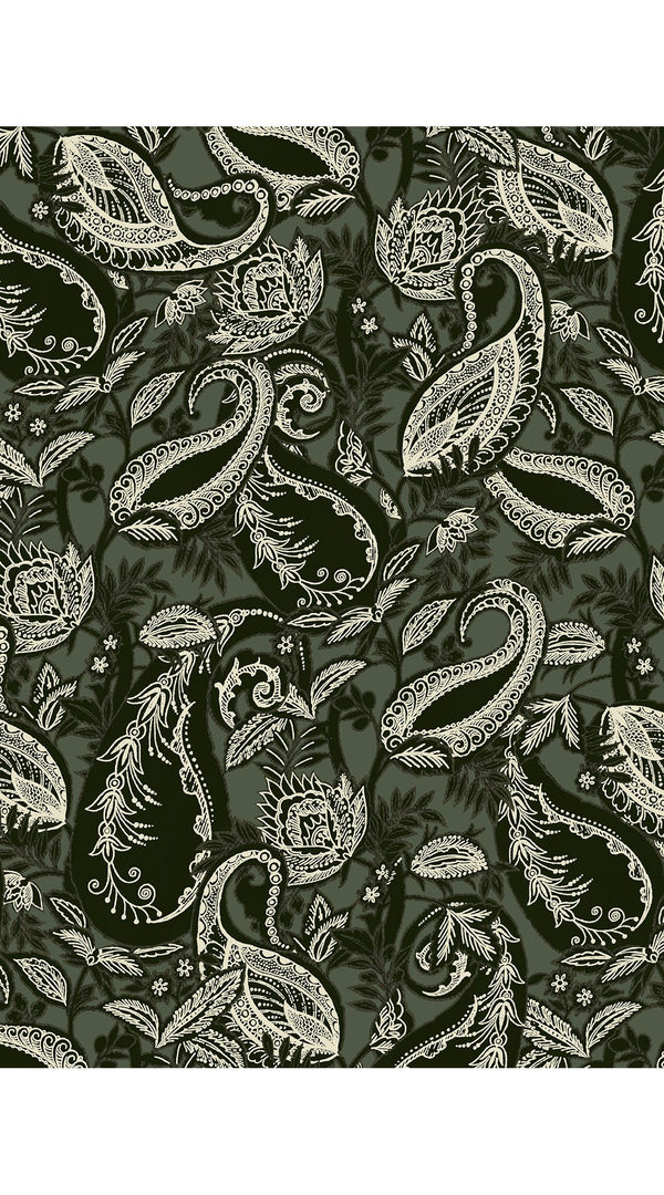 Nova Shirt Long Sleeve & Nova Pants Poliamide Taffta (Cachemere Paisley Dark)