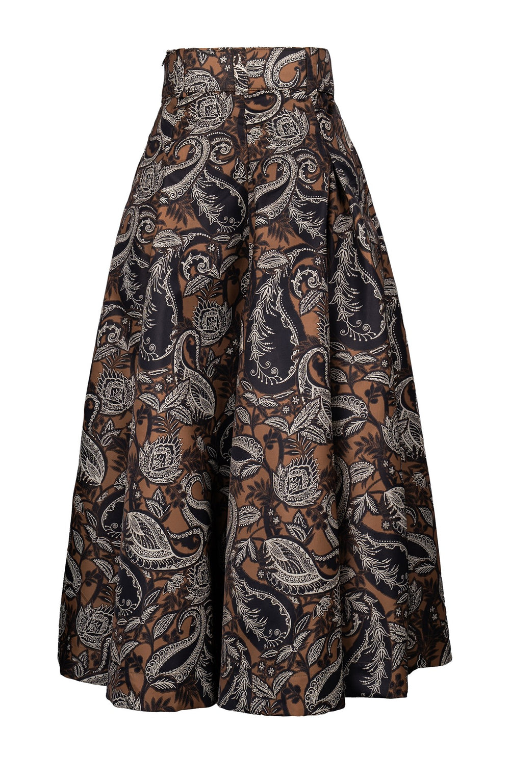 Diane Skirt Midi Plus Length Poliamide Taffta (Cachemere Paisley Dark)