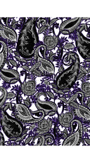 Eden Dress Crew Neck 3/4 Sleeve Maxi Length Cotton Musola (Cachemire Paisley White)