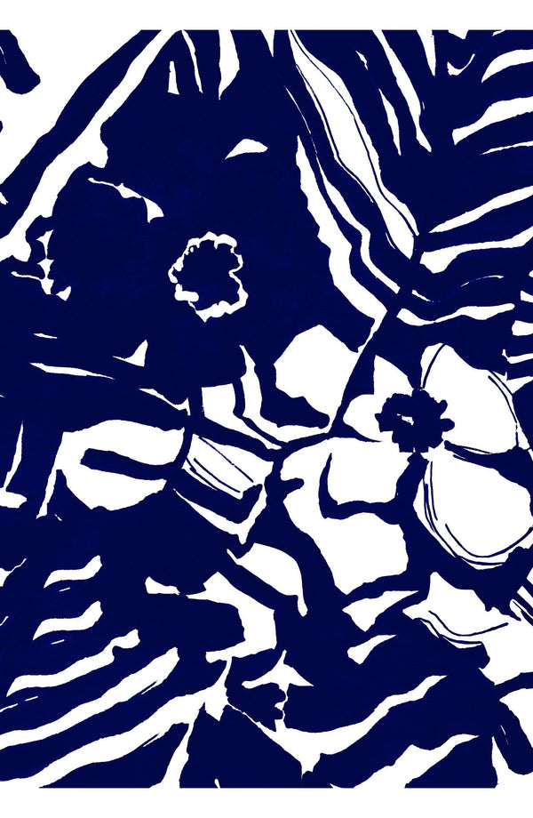 Pajama Shirt Silk Twill (Caligraphy Flower)