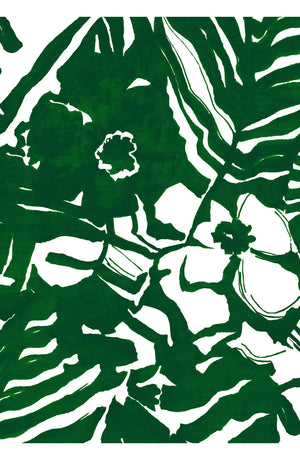 Pajama Shirt Silk Twill (Caligraphy Flower)