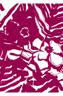 Pajama Shirt Silk Twill (Caligraphy Flower)