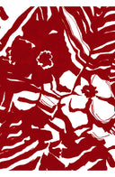 Pajama Shirt Silk Twill (Caligraphy Flower)