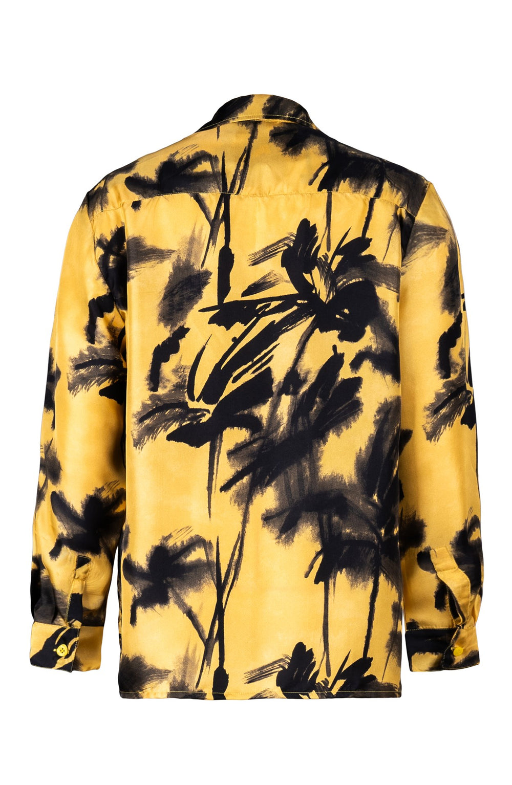Pajama Shirt Silk Twill (Watercolor Bamboo)