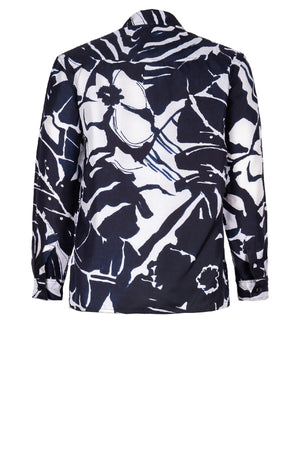 Pajama Shirt Silk Twill (Caligraphy Flower)