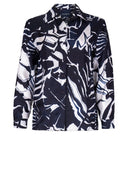 Pajama Shirt Silk Twill (Caligraphy Flower)