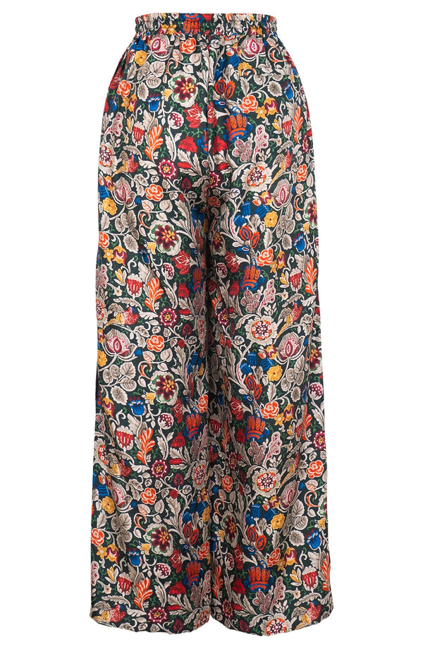 Leah Pants Silk Twill (Cambodian Batik)
