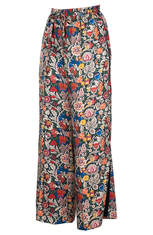 Leah Pants Silk Twill (Cambodian Batik)