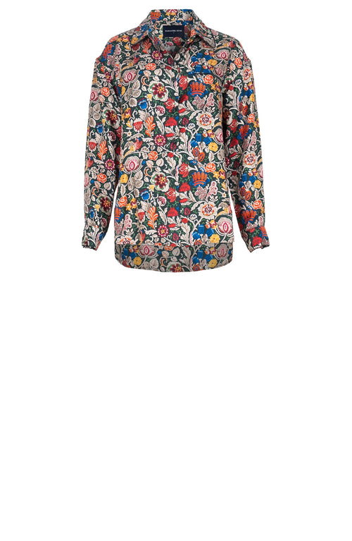 Nova Shirt Silk Twill (Cambodian Batik)