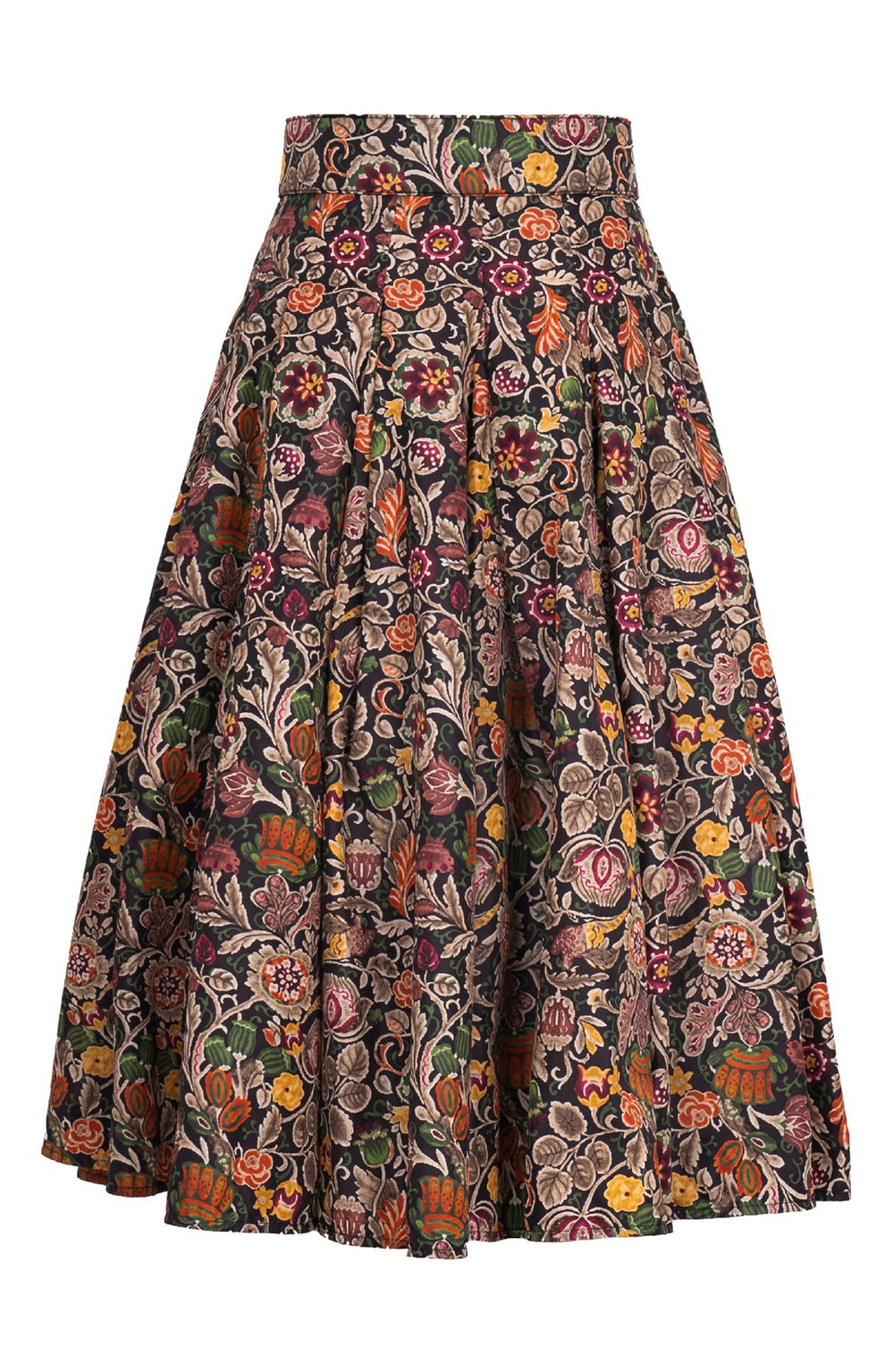 Samantha Skirt Midi Length Poliamide Taffta (Cambodian Batik)